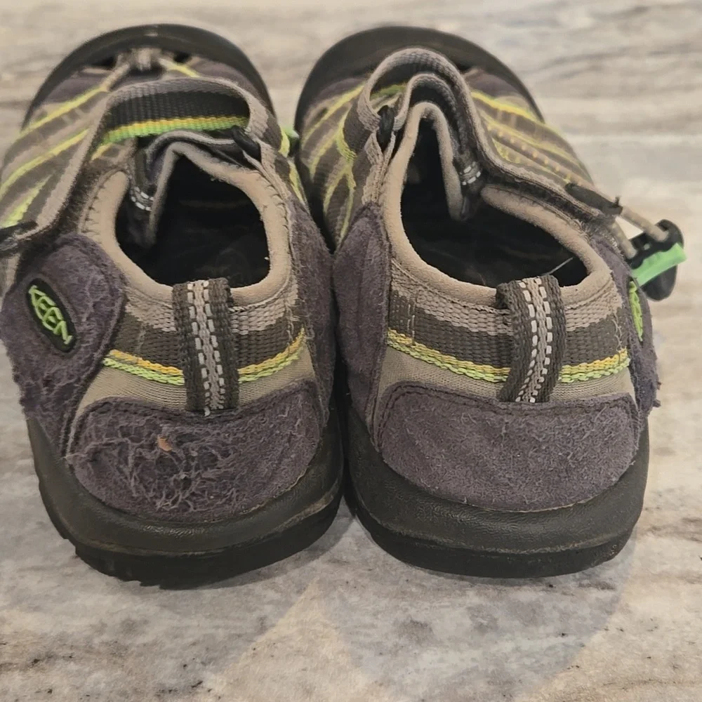 Kids Gray and Yellow Keen Outdoor‎ Shoes